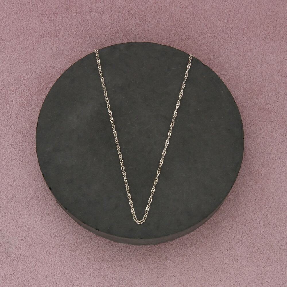 sterling silver italy 2mm singapore chain necklace size 30in